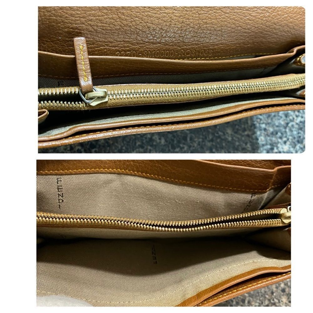 FENDI Zucca Canvas Leather Long Wallet Brown - Picture 11 of 13